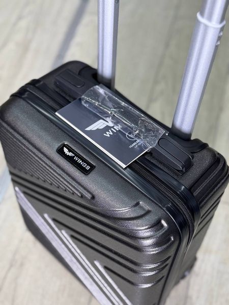 Wings 4 шт. Комплект Валіз з розширенням, на колесах, дорожня сумка на колесах Wings B030 (black) All фото