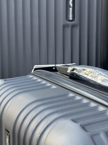 Wings 3 шт Комплект чемоданов с расширением, на колесах, дорожная сумка на колесах Wings TRO58 (black) All01 фото